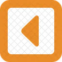 Square Caret Left Direction Icon