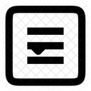 Square Cheeseburger Menu Symbol