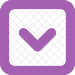 Square chevron down  Icon