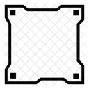 Square Circuit Board Rectangular Circuit Board Square Icon