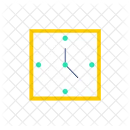 Square Clock  Icon