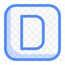 Square D Letter Letter Box Icon