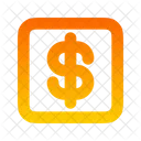 Square Dollar Icon