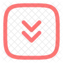 Square Double Alt Arrow Down Arrow Down Icon