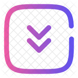 Square Double Alt Arrow Down  Icon