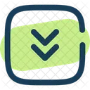 Square Double Alt Arrow Down Arrow Down Icon