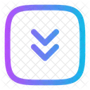 Square Double Alt Arrow Down Arrow Down Icon