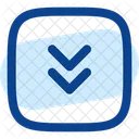 Square Double Alt Arrow Down Icon