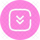 Square Double Alt Arrow Down Arrow Down Icon