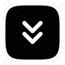 Square Double Alt Arrow Down Icon