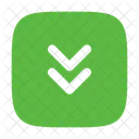 Square Double Alt Arrow Down  Icon