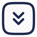 Square Double Alt Arrow Down Arrow Down Icon