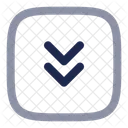 Square Double Alt Arrow Down Arrow Down Icon