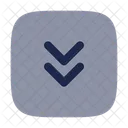 Square Double Alt Arrow Down Arrow Down Icon
