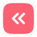 Square Double Alt Arrow Left  Icon