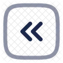Square Double Alt Arrow Left Arrow Left Icon