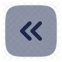 Square Double Alt Arrow Left Arrow Left Icon
