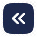 Square Double Alt Arrow Left Arrow Left Icon