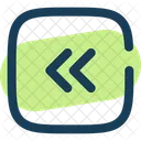 Square Double Alt Arrow Left Arrow Left Icon