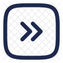 Square Double Alt Arrow Right Arrow Right Icon