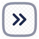 Square Double Alt Arrow Right Arrow Right Icon