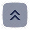 Square Double Alt Arrow Up Arrow Up Icon