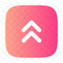 Square Double Alt Arrow Up Icon