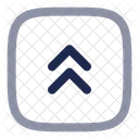 Square Double Alt Arrow Up Arrow Up Icon