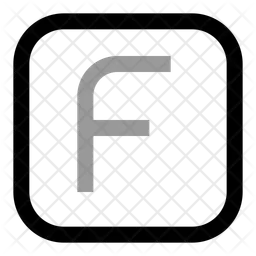 Square f letter  Icon