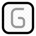 Square G Letter Letter Text Icon