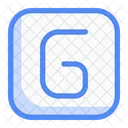 Square G Letter Letter Text Icon