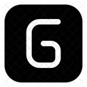 Square G Letter Letter Text Icon