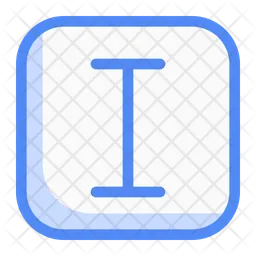 Square i letter  Icon