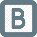 Square Letter B  Icon
