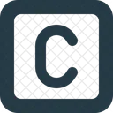 Square Letter C Letter C Icon