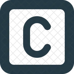 Square Letter C  Icon