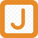 Square Letter J  Icon