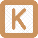 Square Letter K  Icon