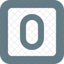 Square Letter O Letter O Icon