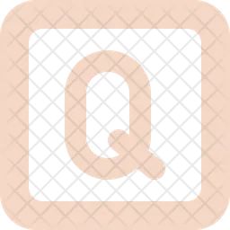 Square Letter Q  Icon