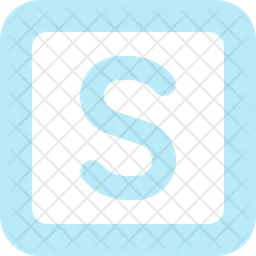 Square Letter S  Icon