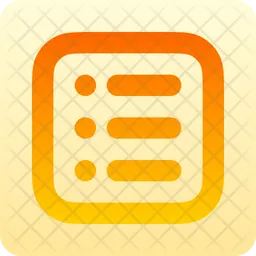 Square List  Icon