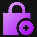 Square Lock Add Icon