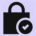 Square Lock Check Lock Check Check Lock Icon