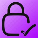 Square Lock Check Lock Check Check Lock Icon