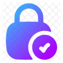 Square Lock Check Icon