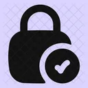 Square Lock Check Icon