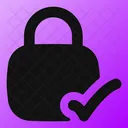 Square Lock Check Lock Check Check Lock Icon