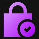 Square Lock Check Icon