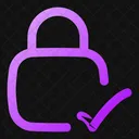 Square Lock Check Lock Check Check Lock Icon